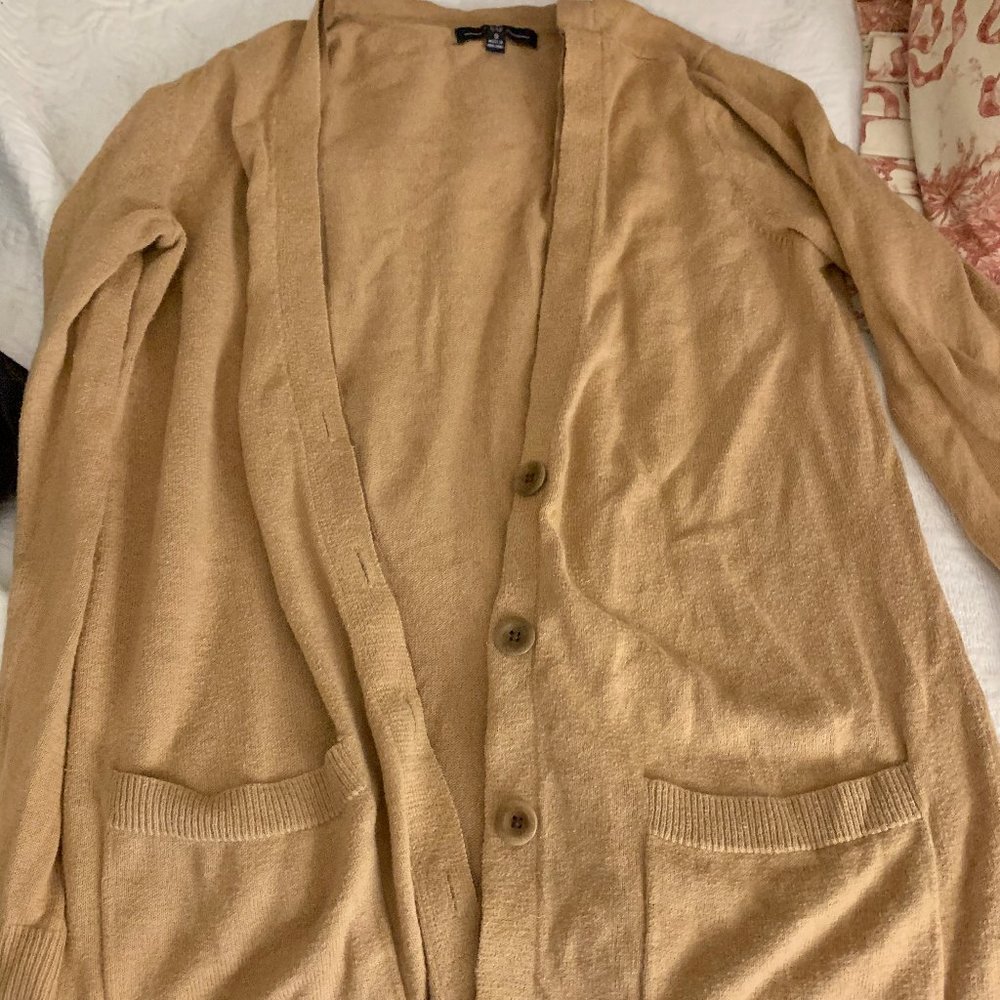 Camel colored GAP cardigan size small